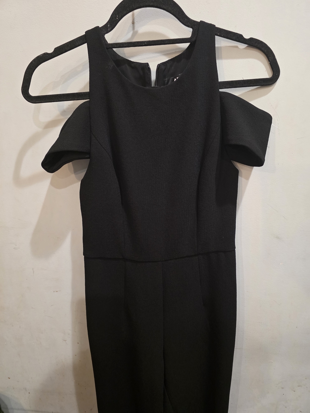 ABS Allen Schwartz Black Cold-Shoulder Jumpsuit